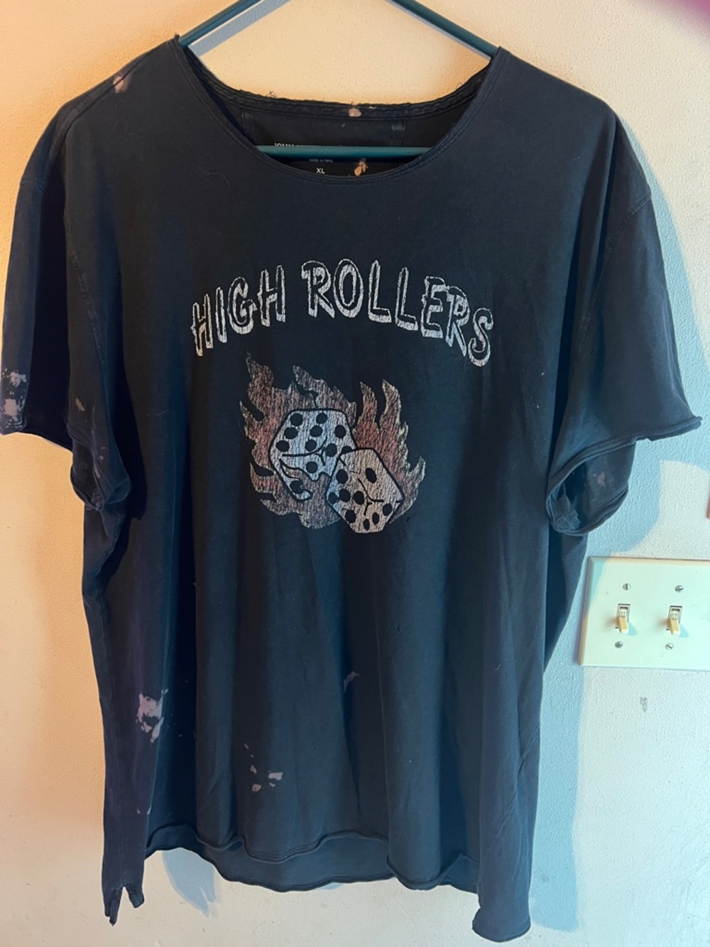 JOHN VARVATOS HIGH ROLLERS LIMITED EDITION STAR COLLECTION TSHIRT SIZE XL